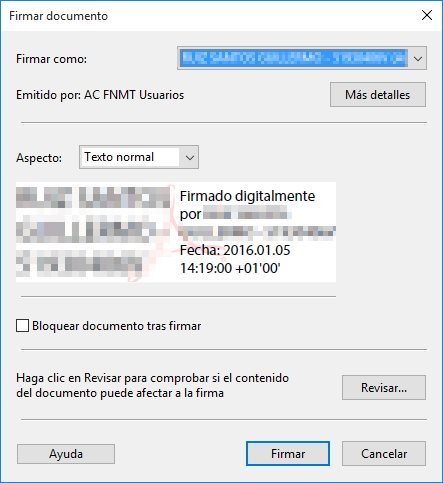 Seleccionar certificado para firmar
