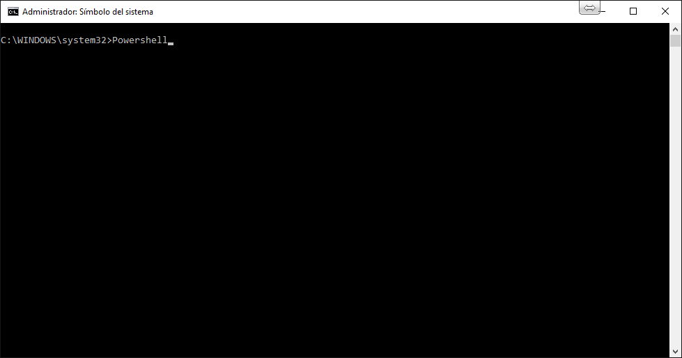 consola de comandos windows como administrador