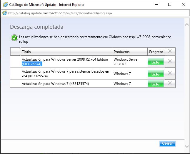Descarga service pack 2 windows 7